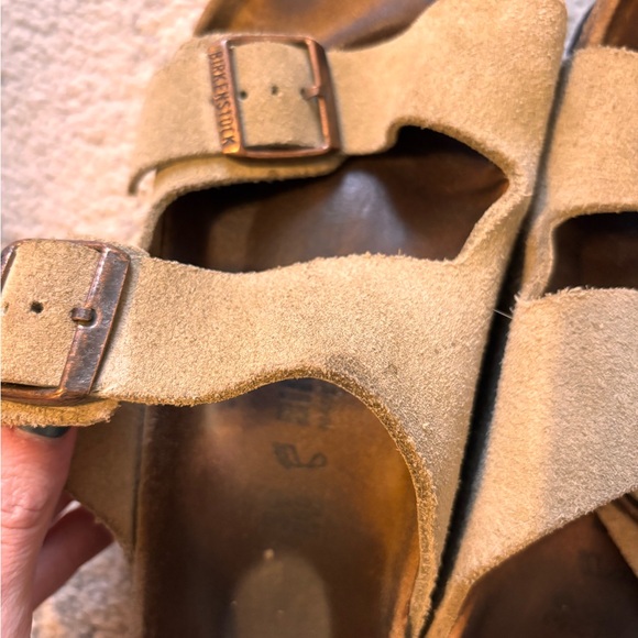 Birkenstock Arizona Taupe Suede Sandals EU 39 - Picture 4 of 5
